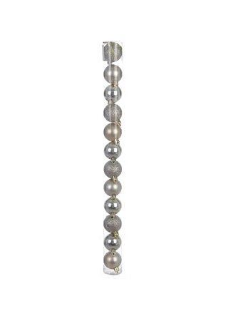 TUBO DE BOLAS NATALINAS 3 CM C/12