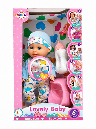 BONECA COM ACESSÓRIOS - 4 PÇS