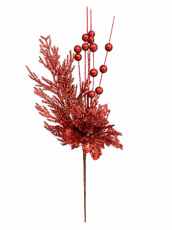 HASTE FLOR DE NATAL - 43CM
