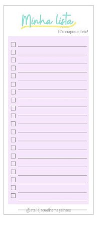 Bloco Check List