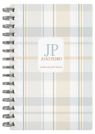 Caderneta de Saúde - Capa Xadrez Menino