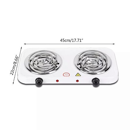 Fogareiro elétrico duas bocas