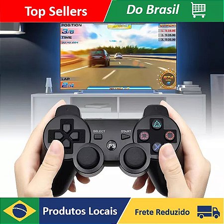 Controle PS3 sem fio com entrada USB