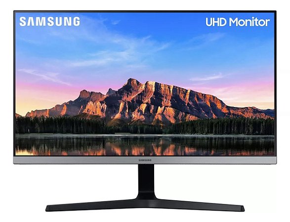 Monitor Samsung Uhd 28'' Painel IPS 4k Hdmi Freesync Série Ur550 HDR 60Hz 4ms Cor Preto