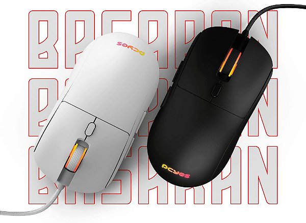 Mouse Gamer PCYES Basaran White Ghost