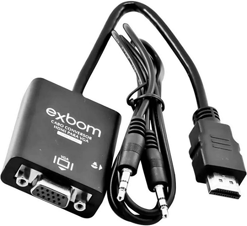 Adaptador conversor VGA para HDMI Exbom
