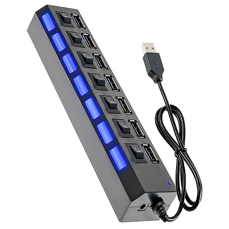 HUB USB 7 PORTAS ON/OFF