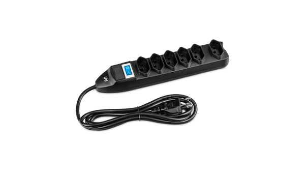 FILTRO DE LINHA 6 TOMADAS LINEAR PRETO WI221