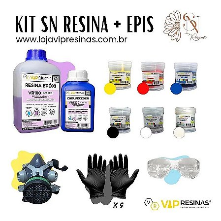 KIT 07 - Kit Iniciante SN RESINAS + EPI'S (Vip Resinas)