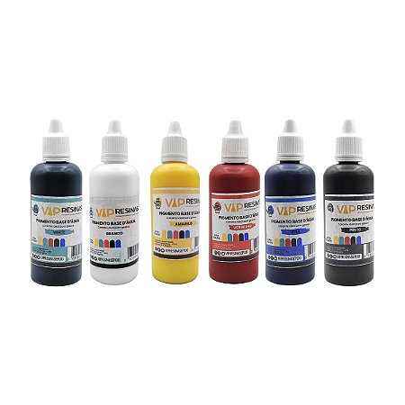 Corante Líquido Base Água Para Gesso - 50g - Vip Resinas
