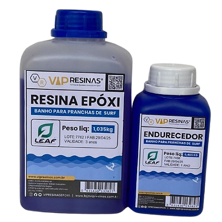 RESINA PARA BANHO DE PRANCHAS DE SURF - 1,5Kg