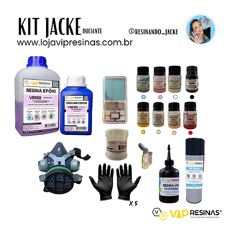 KIT 14 - Kit Iniciante Jack | @resinando_jacke (Vip Resinas)