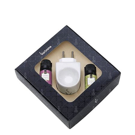 Kit 2 Essências com Aromatizador Elétrico Via Aroma 10ml
