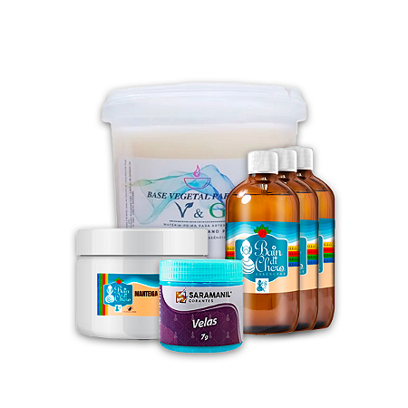 Kit Iniciante Básico para Produção de Velas Aromáticas para Massagem