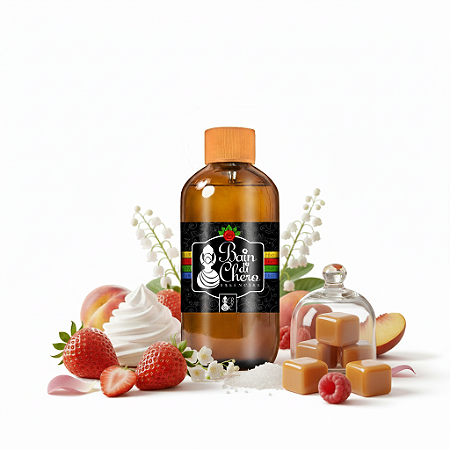 Essência Morango com Chantilly para Sabonete, Cosmético e Vela lipossolúvel Vollmens