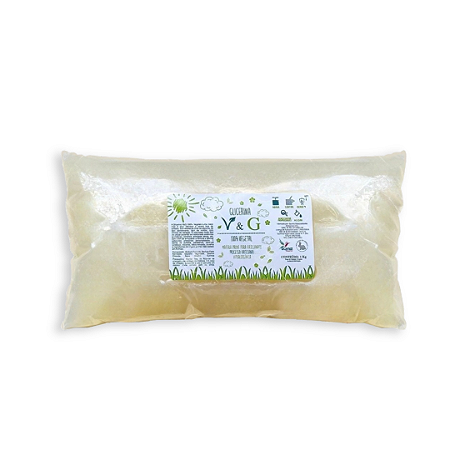 Base Glicerinada Neutra Vegetal V&G 1kg Transparente/Branca/Mista