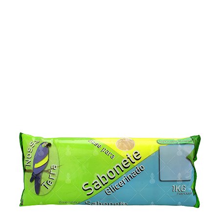Base Glicerinada Nossa Terra 1kg Transparente/Branca/Perolada/Mista