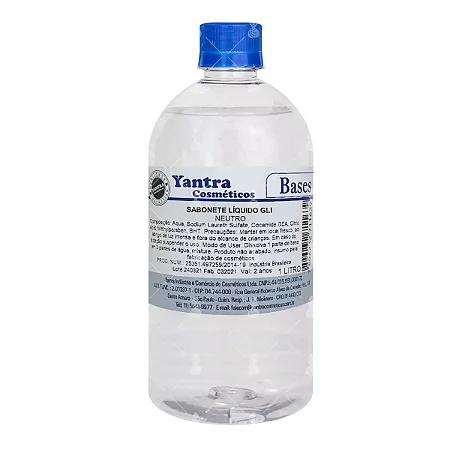Base Sabonete Líquido Neutro Transparente Yantra 1.1 1 Litro