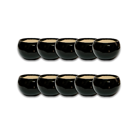 Vaso para Velas de Cerâmica Redondo 150ml