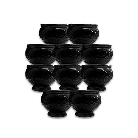 Pote de Cerâmica para Vela Plissado Elegante 110ml