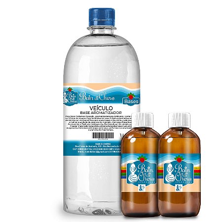 Kit Base Veículo 1 Litro + Essências 100ml