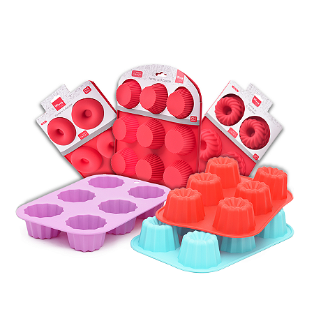 Moldes de Silicone para Saboaria, Velas e Culinária de 6 e 9 Cavidades
