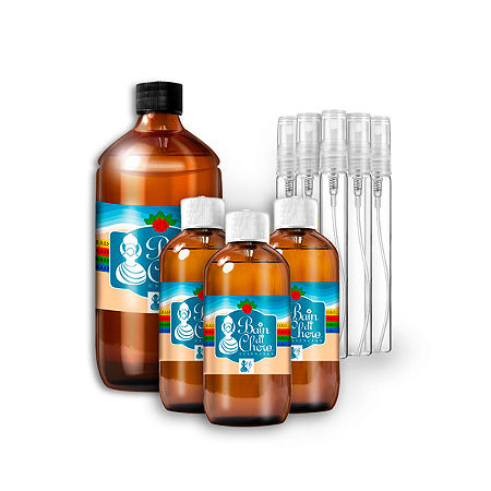 Kit Perfume Capilar com Essência Vollmens e Frascos de Perfume