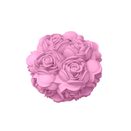Molde de Silicone Provence Rosas para Sabonetes, Velas e Resina Artesanal
