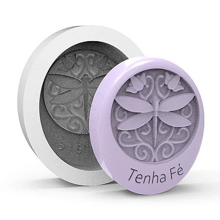 Molde de Silicone Oval de Libélula para Sabonetes, Velas e Resina Artesanal