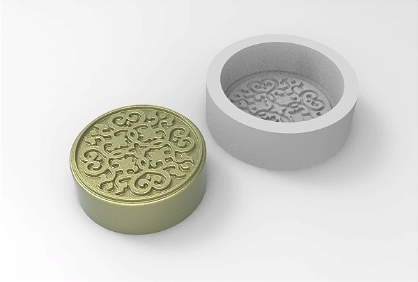 Molde de Silicone Arabescos para Sabonetes, Velas e Resina Artesanal