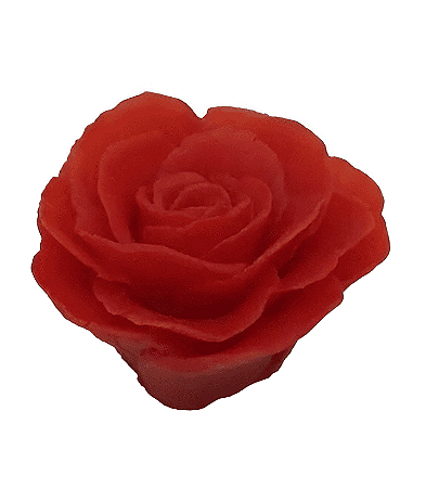 Molde de Silicone Rosa Aberta Media Luxo para Sabonetes, Velas e Resina Artesanal