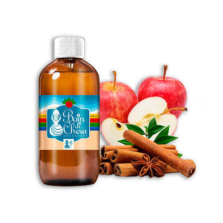 Essência Aromática Concentrada Lipossolúvel (Óleo) de Maçã com Canela