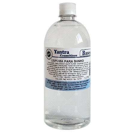 Base Espuma de Banho Neutra para Banheiras, Ofurôs e Hidromassagens Yantra 1L