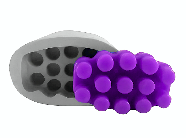 Molde de Silicone Massageador Anatômico