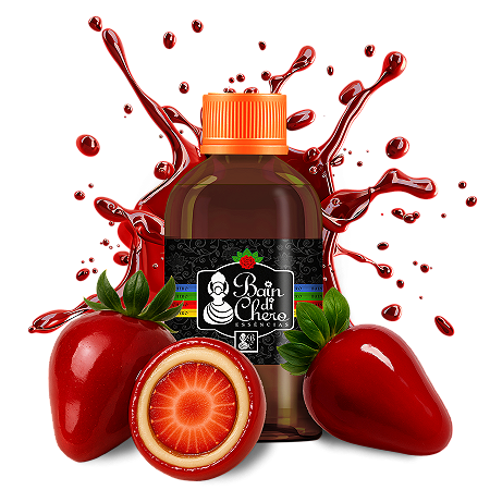 Essência Premium Concentrada Lipossolúvel de Morango do Amor 60gr/100gr