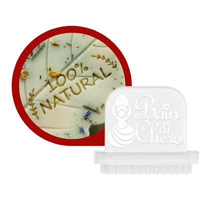 Carimbo Acrílico para Sabonetes - 100% Natural