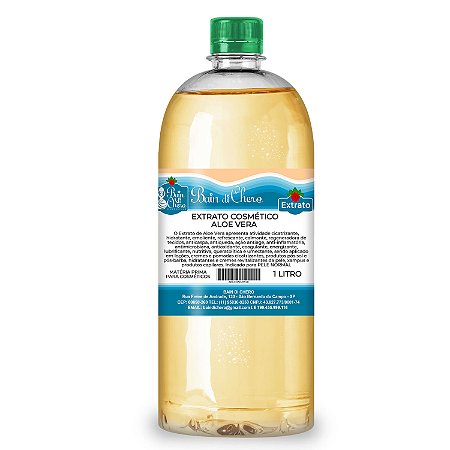 Extrato Glicólico de Aloe Vera para Sabonetes e Cosméticos 1L e 100ml