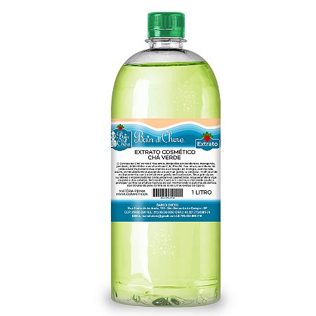 Extrato Glicólico de Chá Verde para Sabonetes e Cosméticos 1L e 100ml
