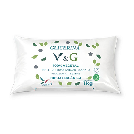 Base Glicerinada Neutra Vegetal V&G 1kg Branca
