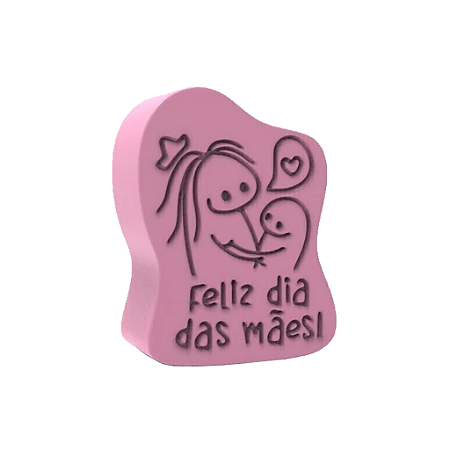 Molde de Silicone Flork Dia das Mães para Sabonetes, Velas e Resina Artesanal