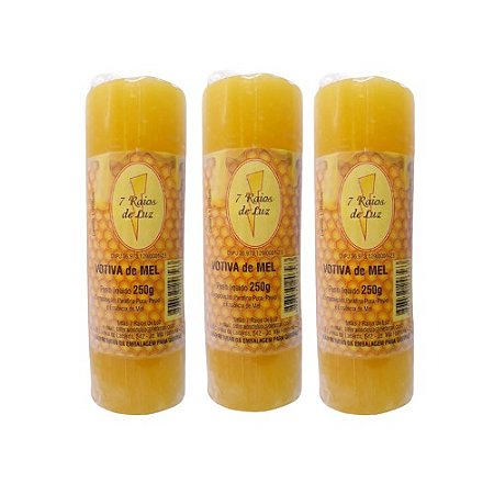 Kit 3 und Velas Votivas de Mel 7 Dias - 260 gr cada