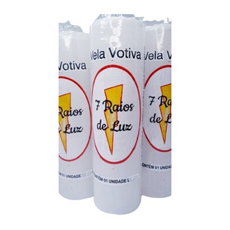 Kit 3 und Velas Votivas Brancas 7 dias - 210 gr cada
