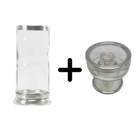 Kit Porta Velas Votiva De Vidro + Porta Velas Palito Vidro