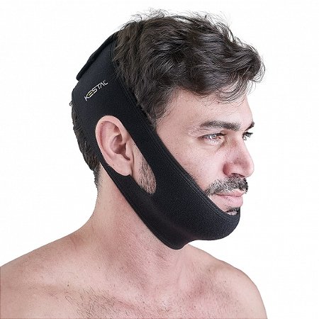 Faixa Mandibular Anti Ronco M Kestal Unissex Preto KSN056