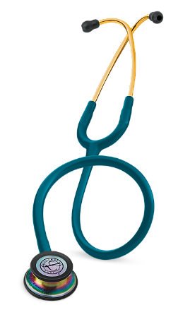 Estetoscópio 3M™ Littmann® Classic III™ 5807 Azul Caribe com Rainbow - HB004407985