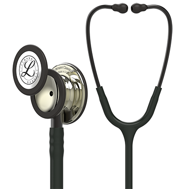 Estetoscópio 3M™ Littmann® Classic III™ 5861 Preto com Champanhe e Conector Preto - HB004567903