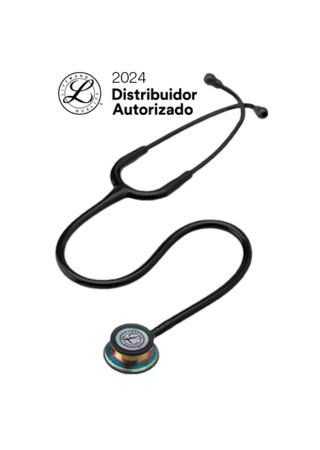 Estetoscópio 3M™ Littmann® Classic III™ 5870 Preto com Rainbow e Conector Preto - HB004536833