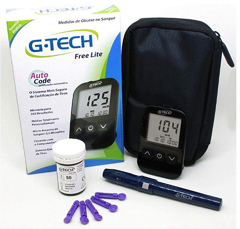Kit Medidor de Glicose Free- Gtech