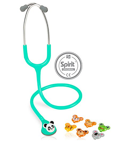 Estetoscópio Spirit Master Lite Pediátrico Verde MD UND