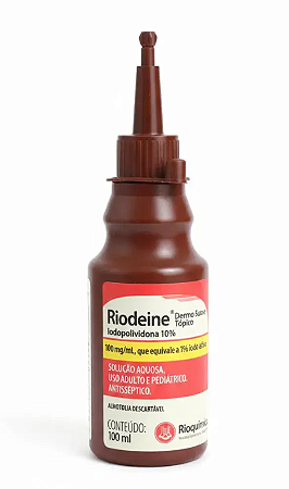 Antisséptico Riodeine Dermo Suave Tópico 100ml - RIOQUÍMICA Unidade